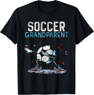 Soccer Grandparent Game Match Football Player T-Shirt - T-Shirt | Black