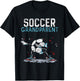 Soccer Grandparent Game Match Football Player T-Shirt - T-Shirt | Black