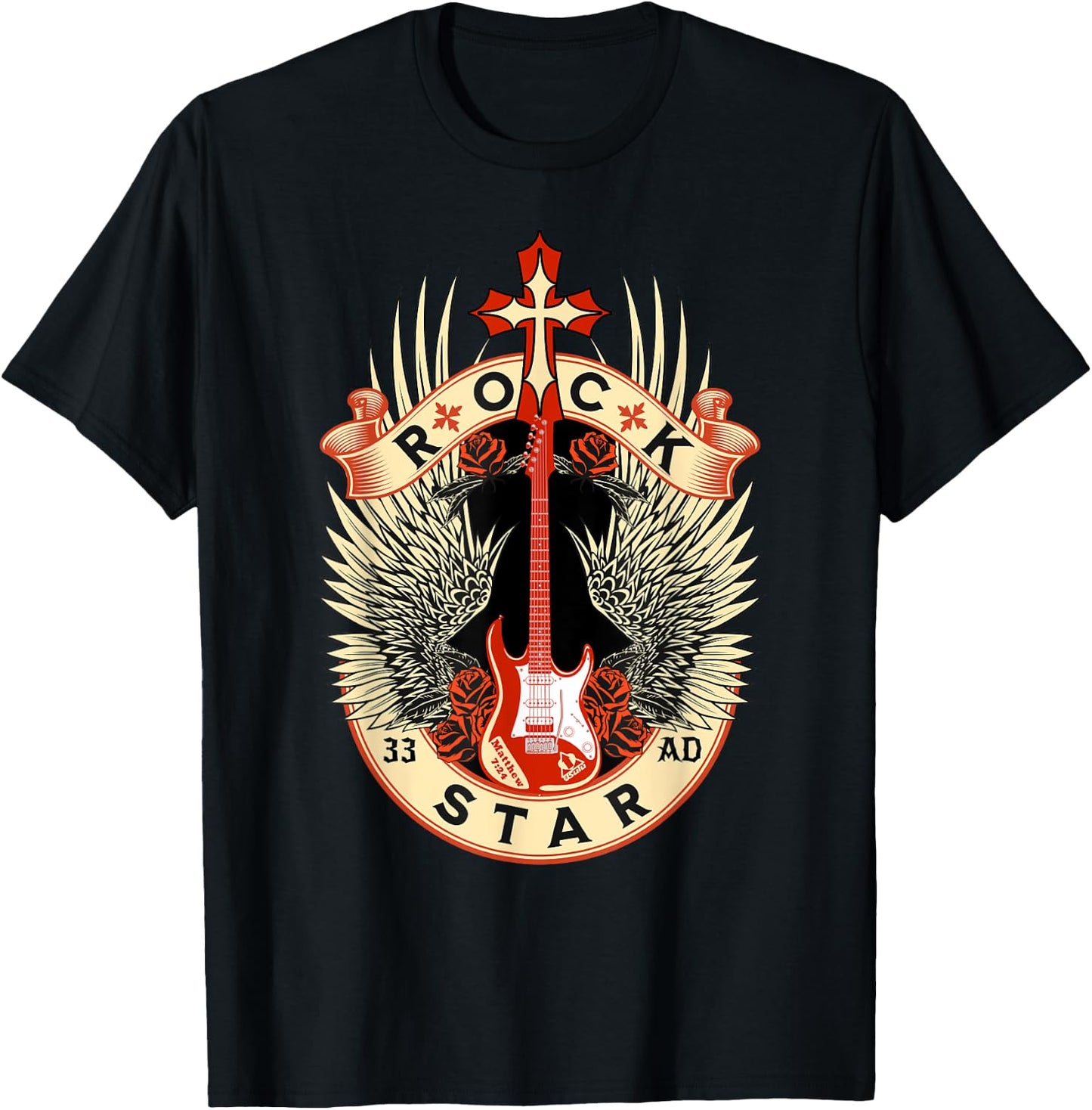 Jesus is My Rock, My Salvation, and My Star Since 33ad T-Shirt - T-Shirt | Black