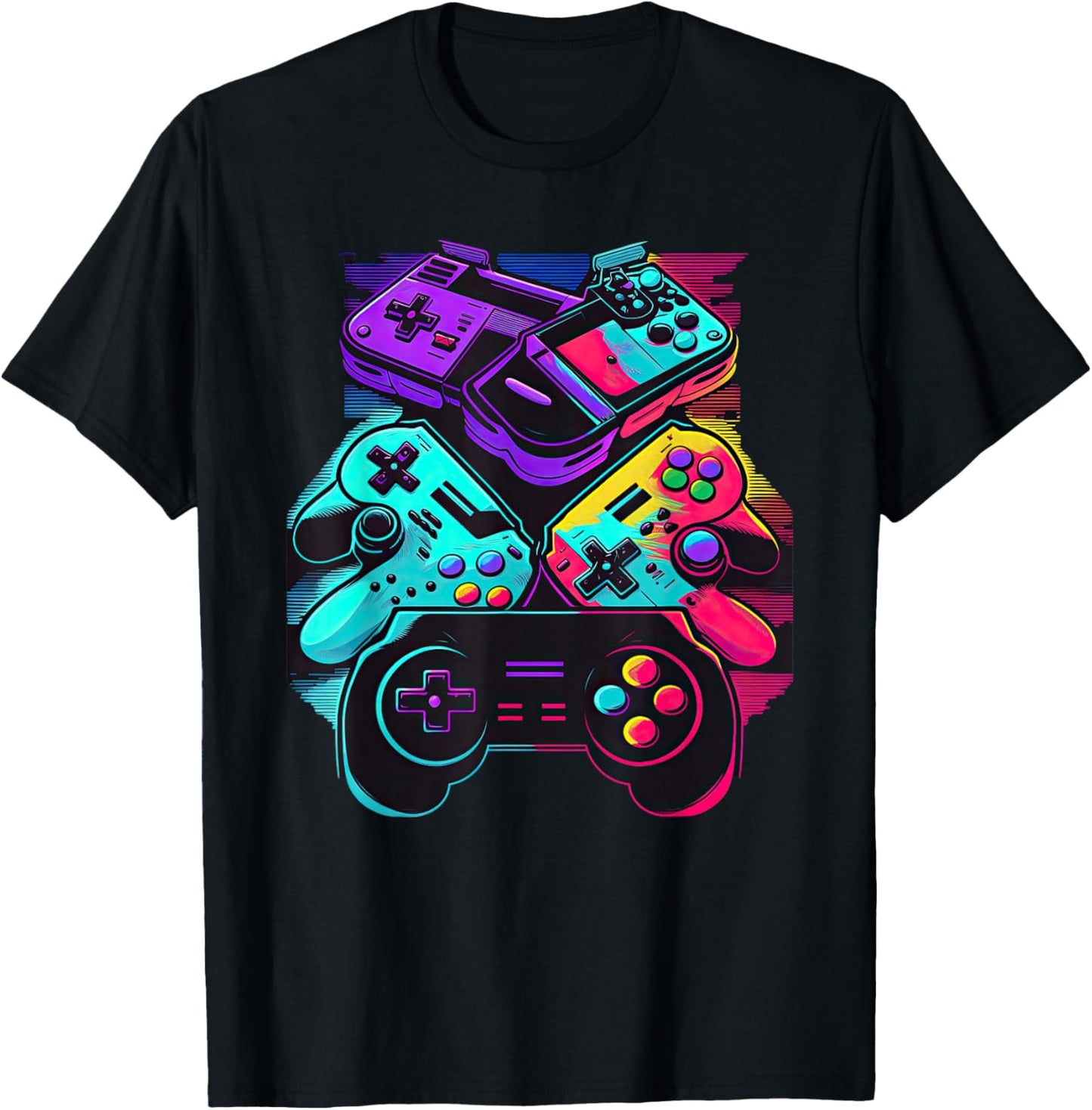 Control Gamer Video Game Controller T-Shirt - T-Shirt | Black