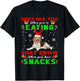 They See You Eating Christmas Reindeer Santa Beagle T-Shirt - T-Shirt | Black