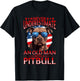 Pitbull Pittie Dog Breed Pet Never Underestimate an Old Man T-Shirt - T-Shirt | Black