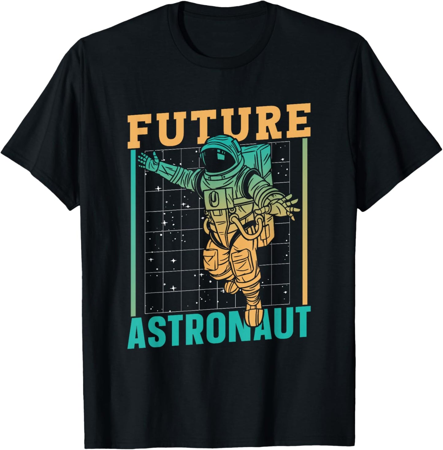 Future Astronaut Astronomy Space Rocket Planets T-Shirt - T-Shirt | Black