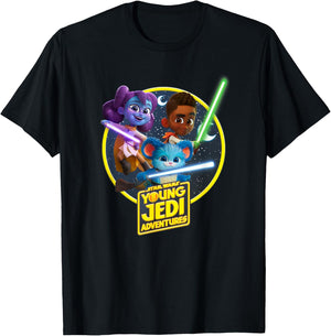 Star Wars: Young Jedi Adventures Lys Nubs & Kai Poster T-Shirt - T-Shirt | Black