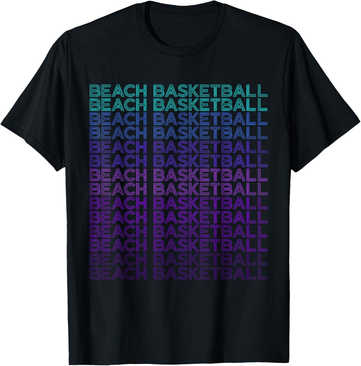Beach Basketball T-Shirt - T-Shirt | Black