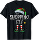 The Shopping Elf Shirt Matching Family Funny Christmas Elf T-Shirt - T-Shirt | Black