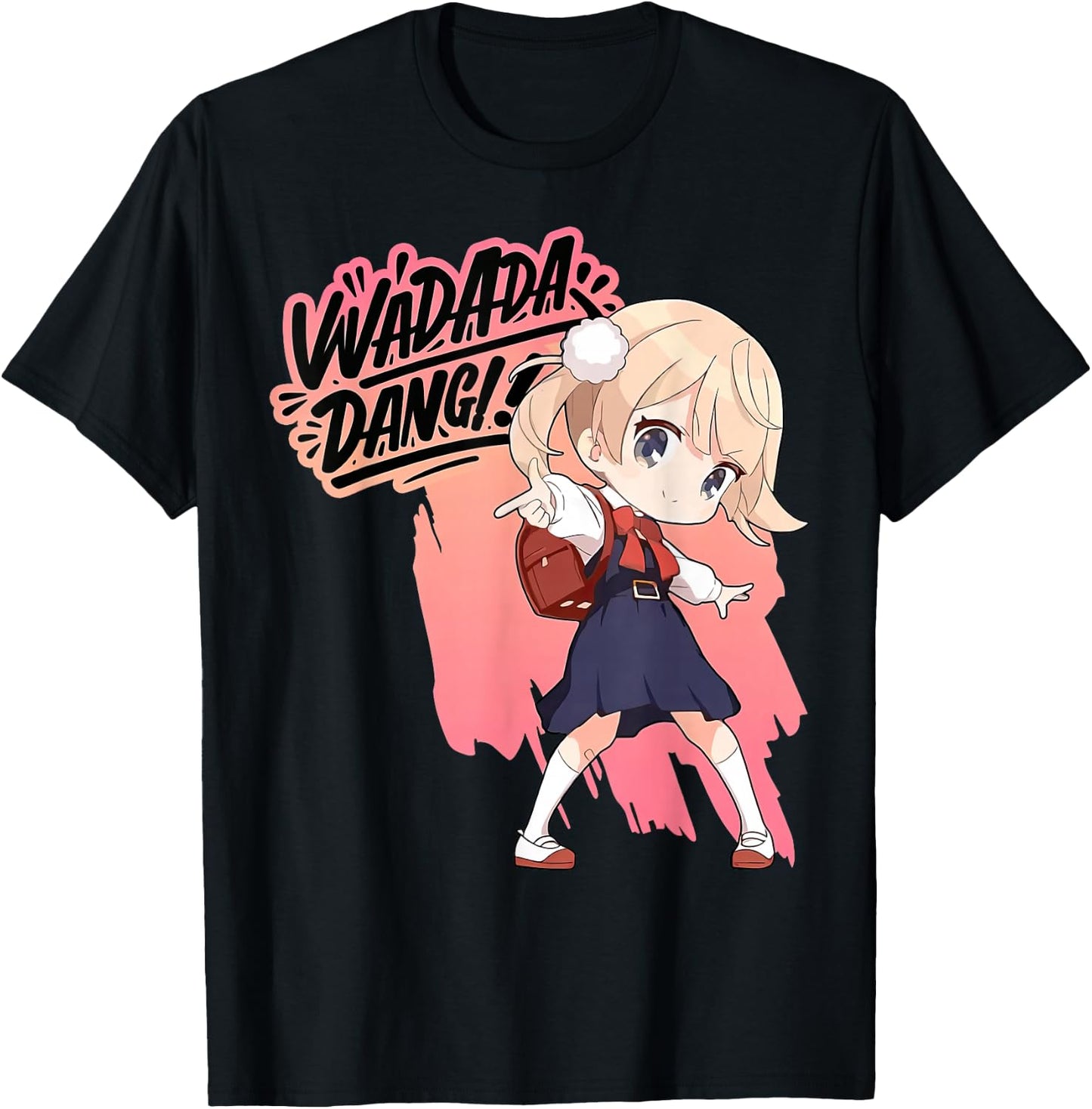Wadada Dang Shigure Ui Loli Dance Dancing Anime Girl T-Shirt - T-Shirt | Black