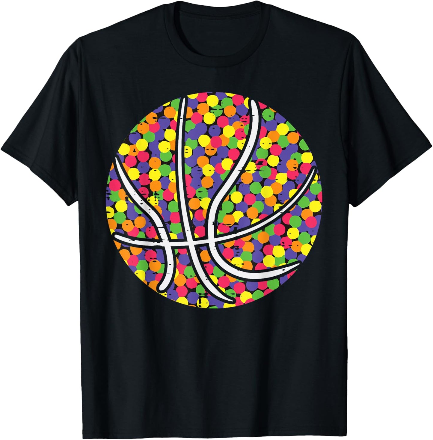 Basketball Dots International Dot Day Boys Kids Men Women T-Shirt - T-Shirt | Black