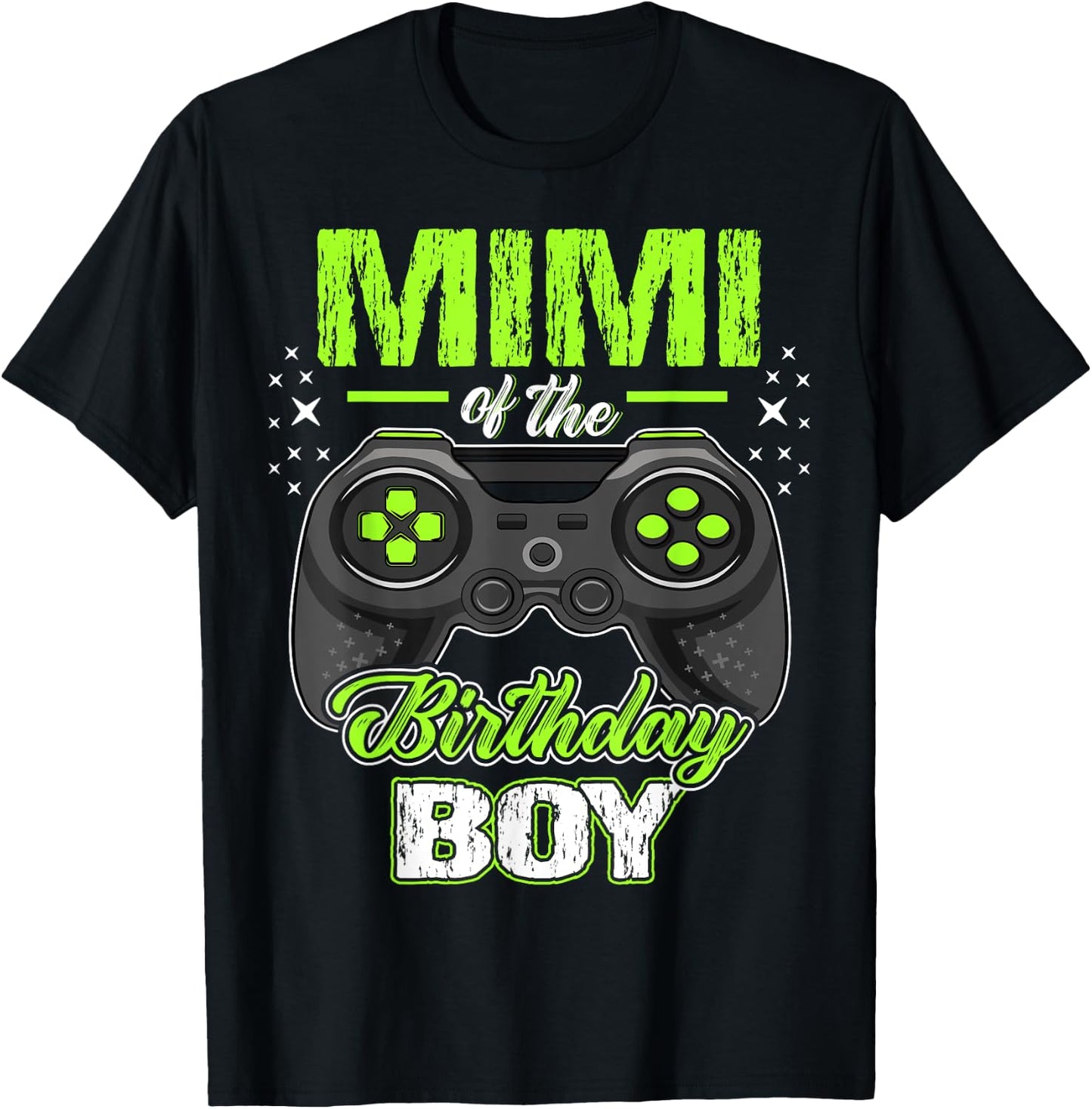 Mimi of the Birthday Boy Matching Video Gamer Birthday T-Shirt - T-Shirt | Black
