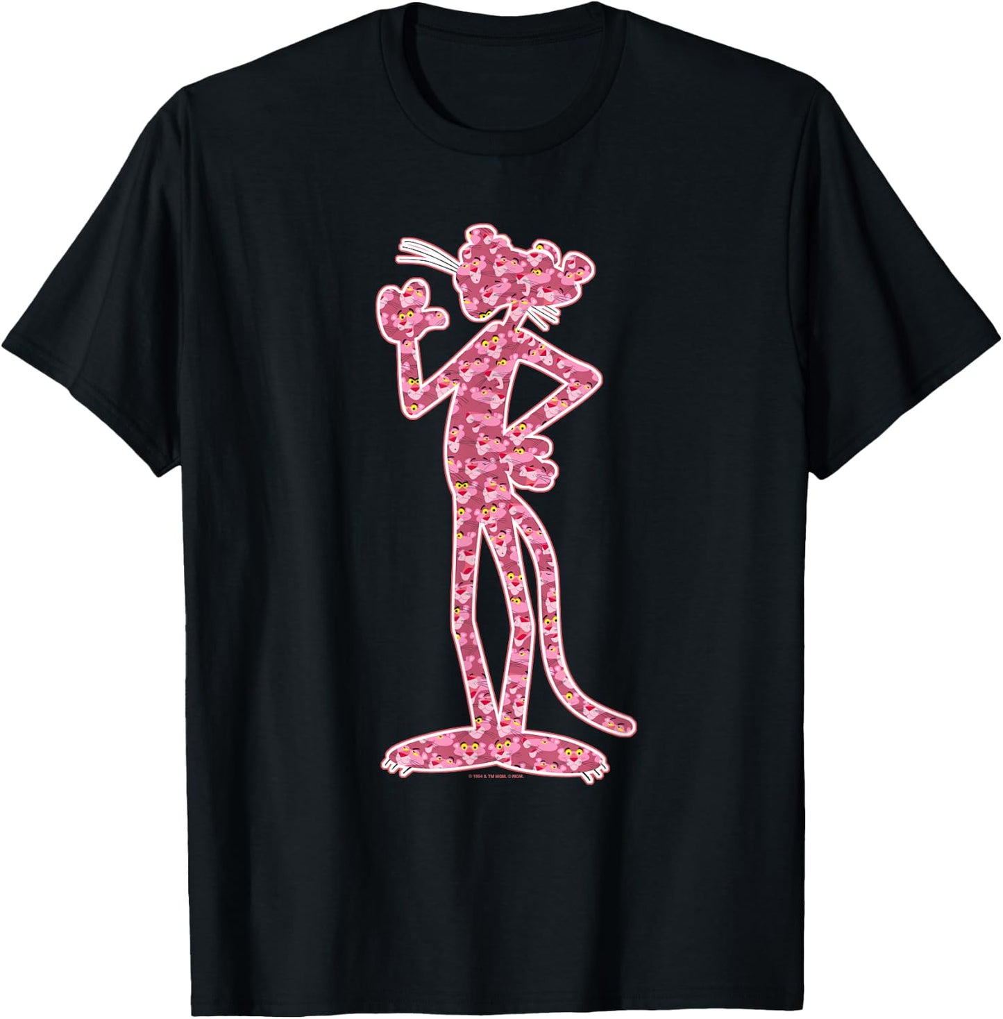 Pink Panther Heads T-Shirt - T-Shirt | Black