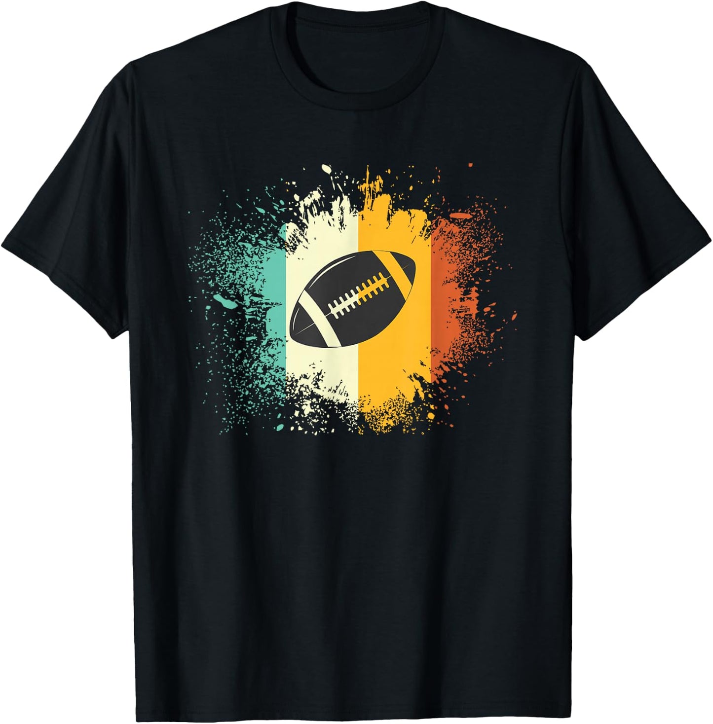 American Football - Vintage Football T-Shirt - T-Shirt | Black