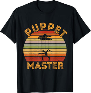 Puppet Master Retro Ventriloquist Ventriloquism Puppeteer T-Shirt - T-Shirt | Black