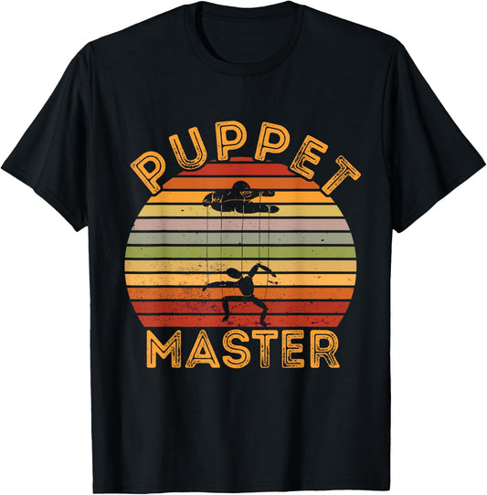 Puppet Master Retro Ventriloquist Ventriloquism Puppeteer T-Shirt - T-Shirt | Black