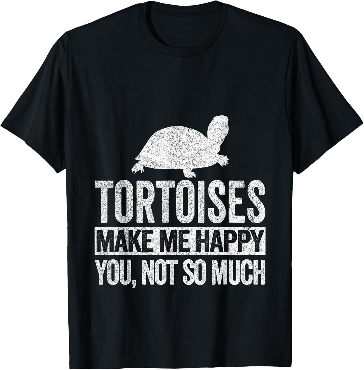 Tortoises Turtle Lover Funny Tortoise Quote Retro T-Shirt - T-Shirt | Black