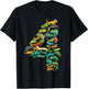 Kids 4th Birthday Reptiles Lizards Themed 4 Year Old Boys T-Shirt - T-Shirt | Black