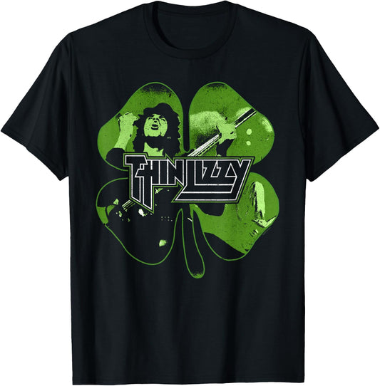 Thin Lizzy – Shamrock Infill T-Shirt - T-Shirt | Black