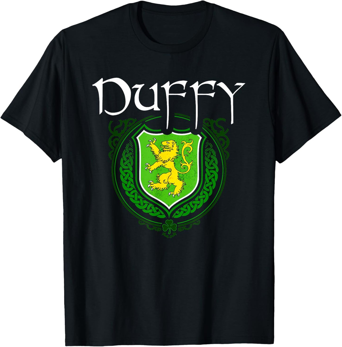 Duffy Surname Irish Clan Tartan Badge Ireland T-Shirt - T-Shirt | Black