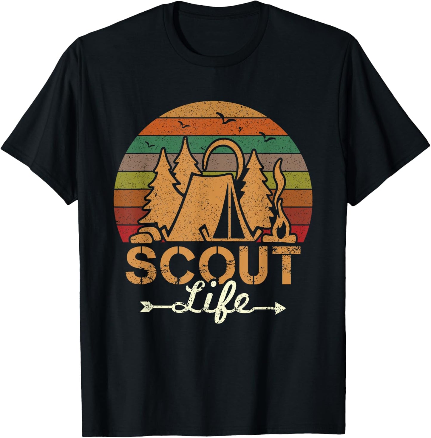 Scout Life Funny Scout Leader Scouting Camping T-Shirt - T-Shirt | Black