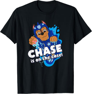 PAW Patrol Aqua Pups Chase on The Case T-Shirt - T-Shirt | Black