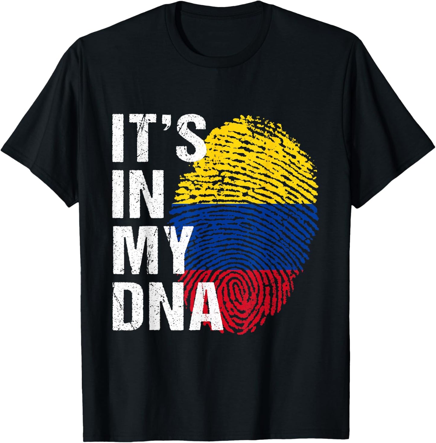 It's in My DNA colombian proud men women kids colombia T-Shirt - T-Shirt | Black
