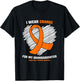 I Wear Orange Granddaughter Prader Willi Syndrome Awareness T-Shirt - T-Shirt | Black