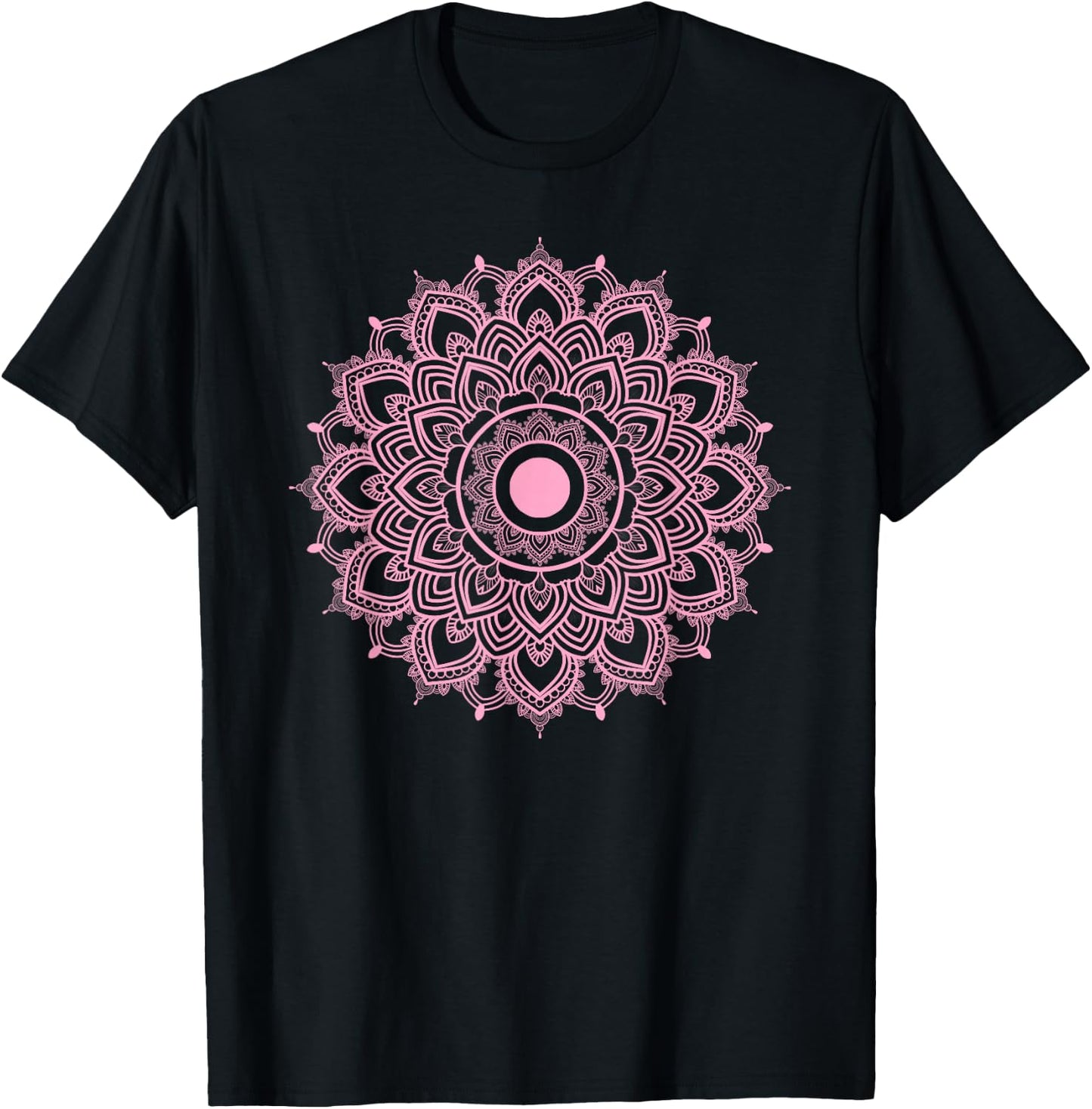 Mandala Circle Meditation Yoga Outfit T-Shirt - T-Shirt | Black