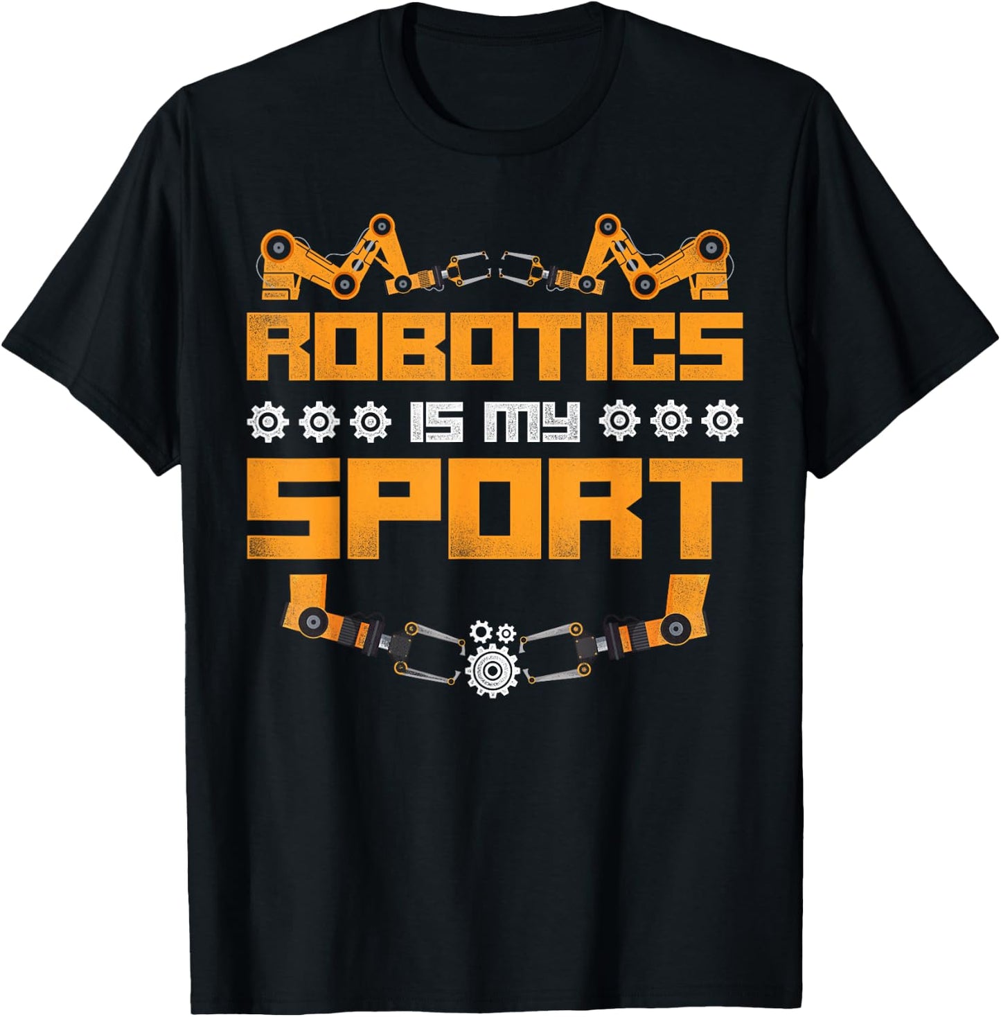 Robot Robotics Engineer Vintage Robotics Is My Sport T-Shirt - T-Shirt | Black
