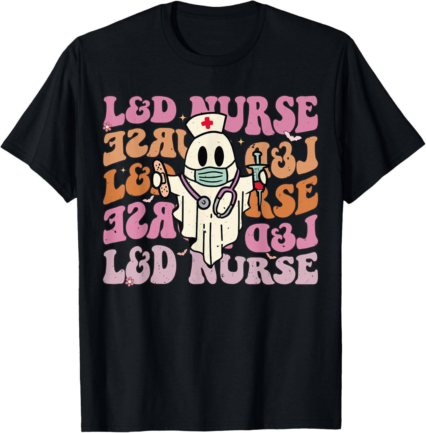 Groovy Labor & Delivery Funny Halloween Costume L&D Nurse T-Shirt - T-Shirt | Black