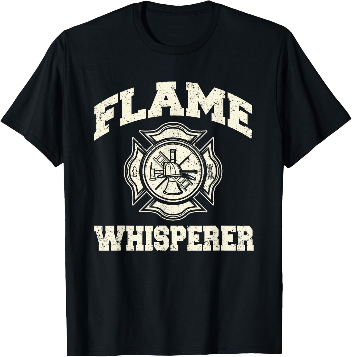 Funny Firefighting Fireman - Volunteer Firefighters T-Shirt - T-Shirt | Black