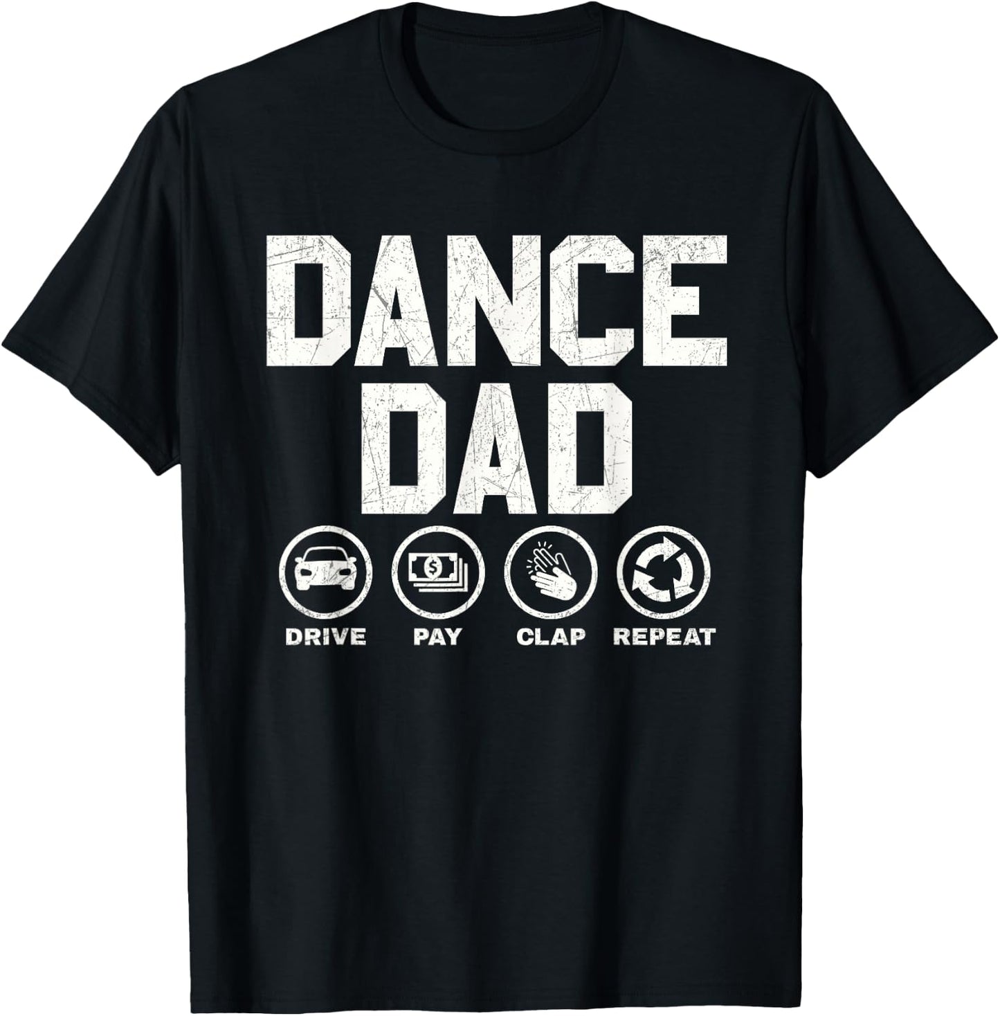 Funny Dance Dad Proud Dancer Dancing Father Men T-Shirt - T-Shirt | Black