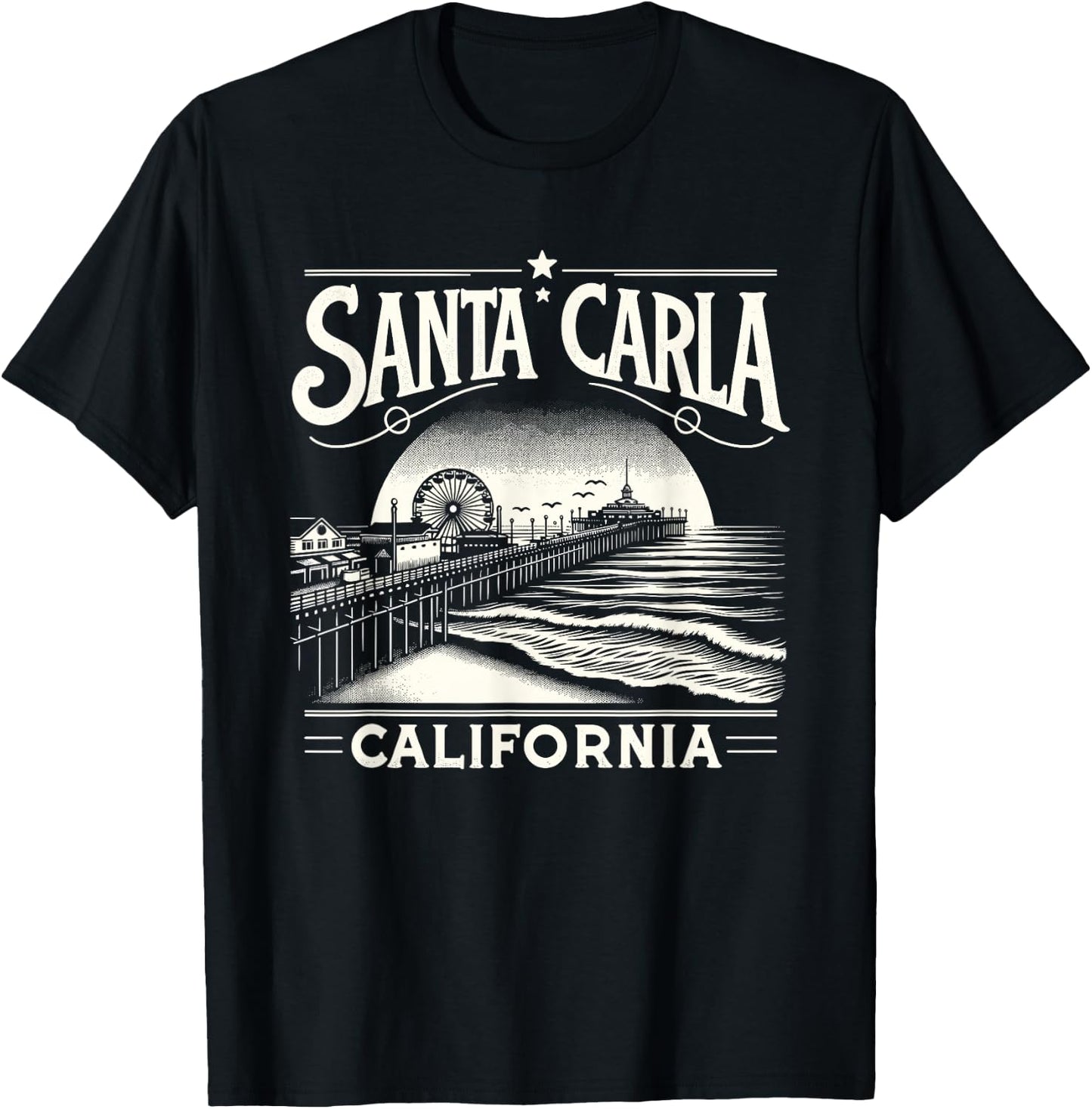 Santa Carla California Vampire Murder Capital Of The World T-Shirt - T-Shirt | Black