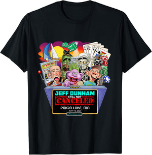 Jeff Dunham Prior Lake, MN (2023) T-Shirt - T-Shirt | Black