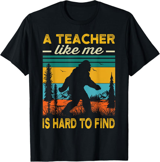Teacher Funny Teaching Bigfoot Sasquatch Men T-Shirt - T-Shirt | Black