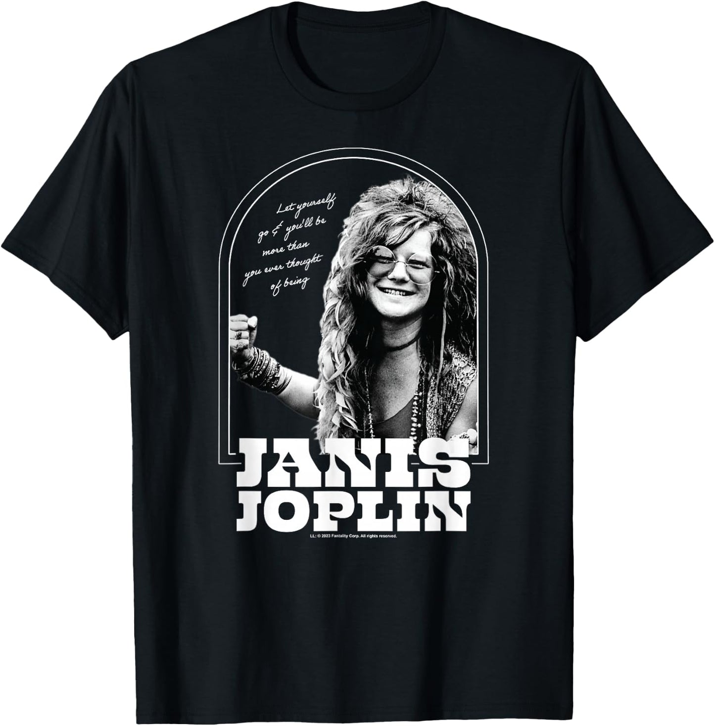 Janis Joplin - Let Yourself Go Be More T-Shirt - T-Shirt | Black