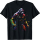 Gorilla Artwork Colourful Animal Art Gorilla T-Shirt - T-Shirt | Black