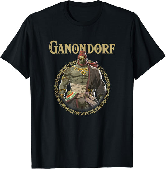 The Legend of Zelda Tears Of The Kingdom Ganondorf Badge T-Shirt - T-Shirt | Black
