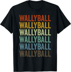Wallyball Sports Retro T-Shirt - T-Shirt | Black
