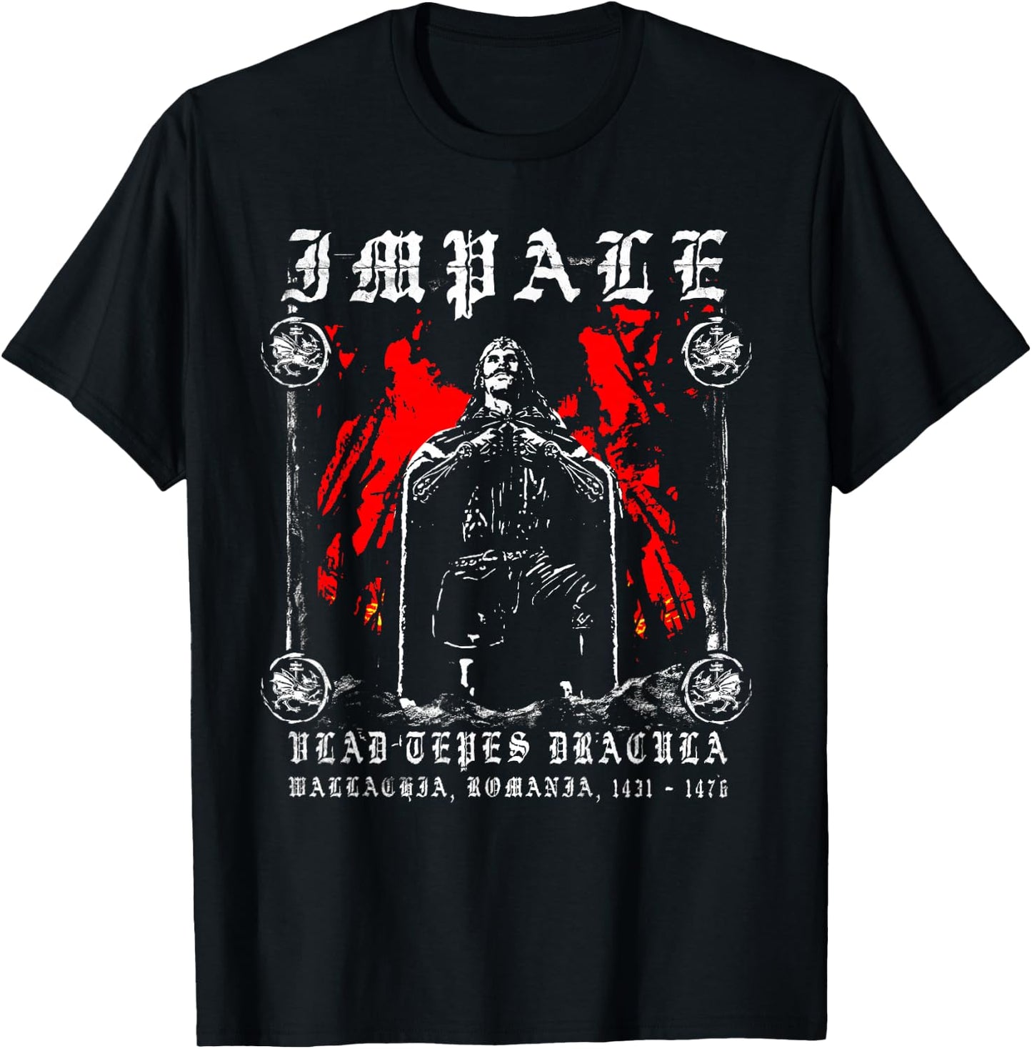 Vlad The Impaler - Vlad Tepes vlad Dracula T-Shirt - T-Shirt | Black
