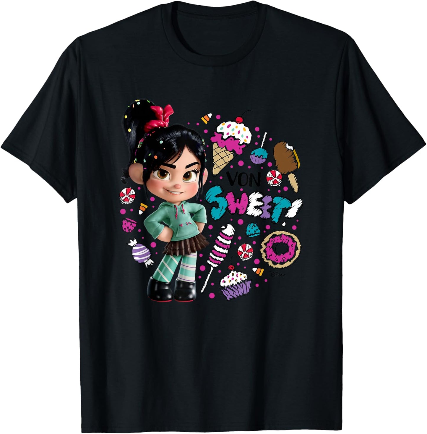 Wreck It Ralph - Von Sweet T-Shirt - T-Shirt | Black