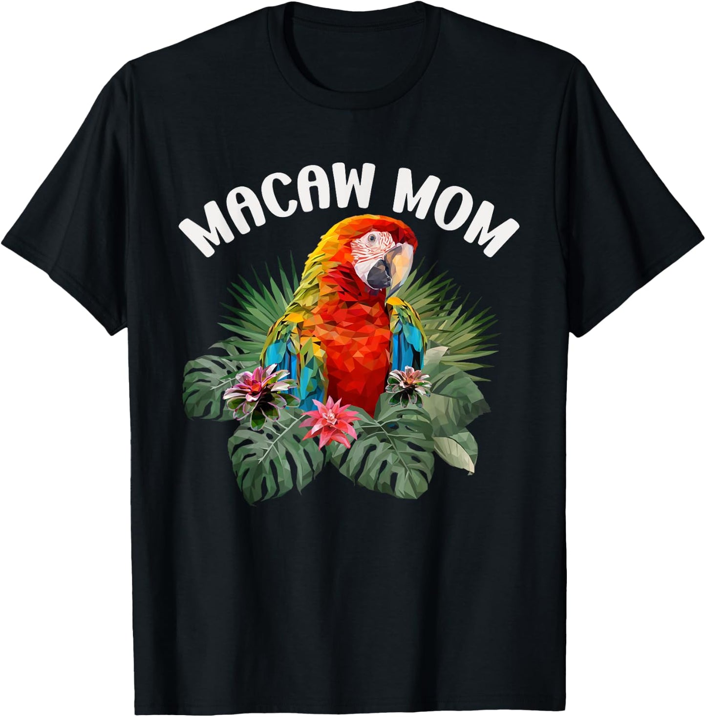 Macaw Mom Cute Scarlet Macaw Parrot Bird Women's T-Shirt - T-Shirt | Black