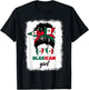 Blaxican Mexican American Black Girl Mexico Flag Chicano Fun T-Shirt - T-Shirt | Black