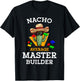 Nacho Average Master Builder Cactus Block Building Kids Boys T-Shirt - T-Shirt | Black