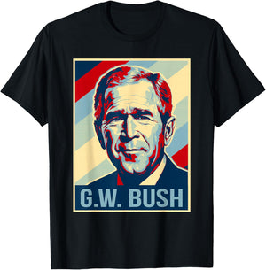 4th Of July George W. Bush Is My President Patriotic T-Shirt - T-Shirt | Black