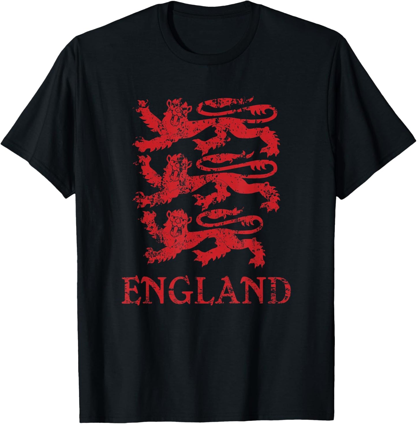 England Lion Symbol English Pride T-Shirt - T-Shirt | Black