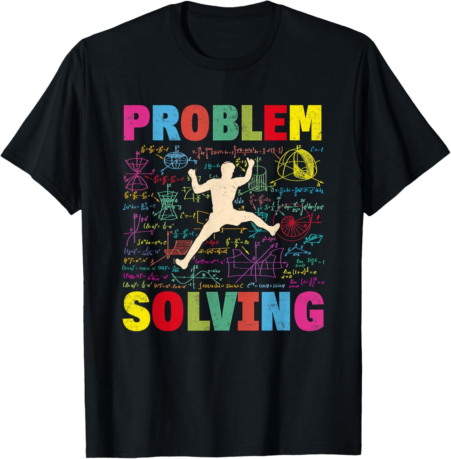 Mathematic Problem Solving Climber Rock Climbing Bouldering T-Shirt - T-Shirt | Black