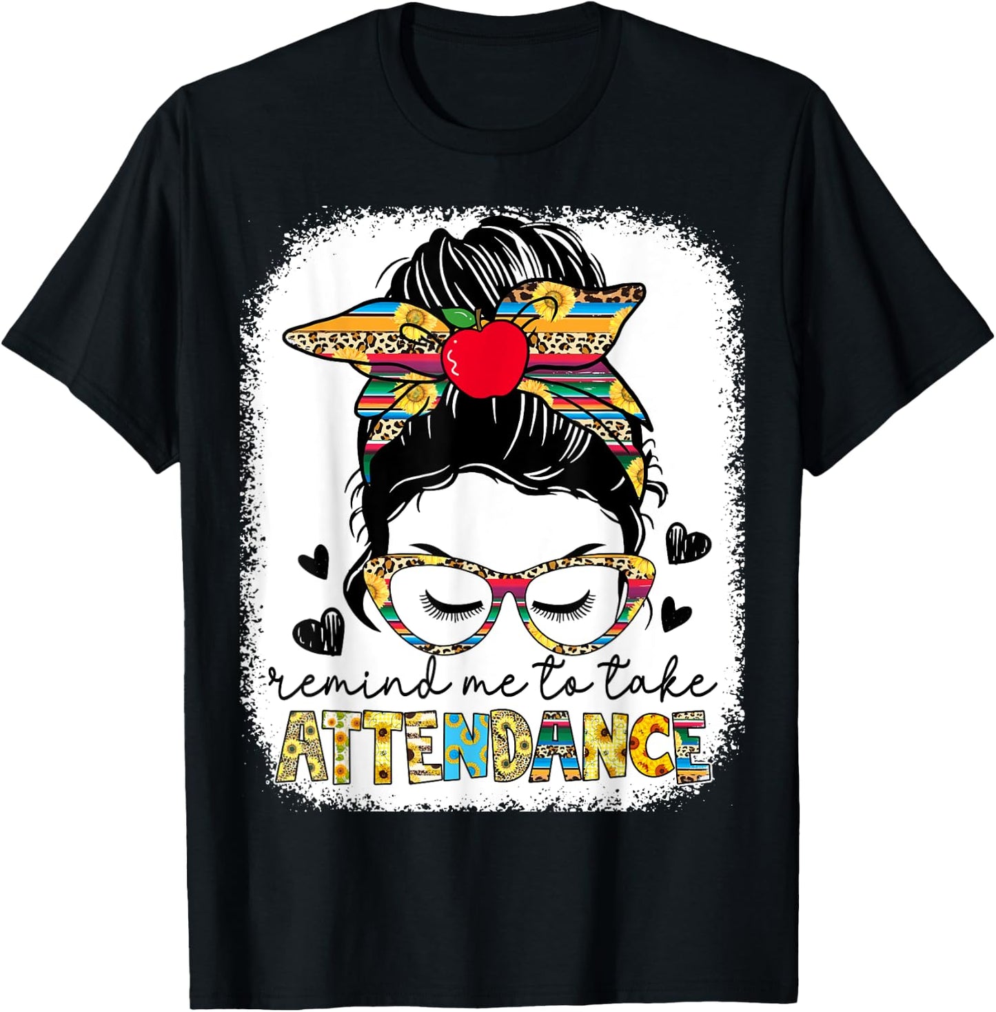 Funny Teacher Remind Me to Take Attendance Back School Women T-Shirt - T-Shirt | Black