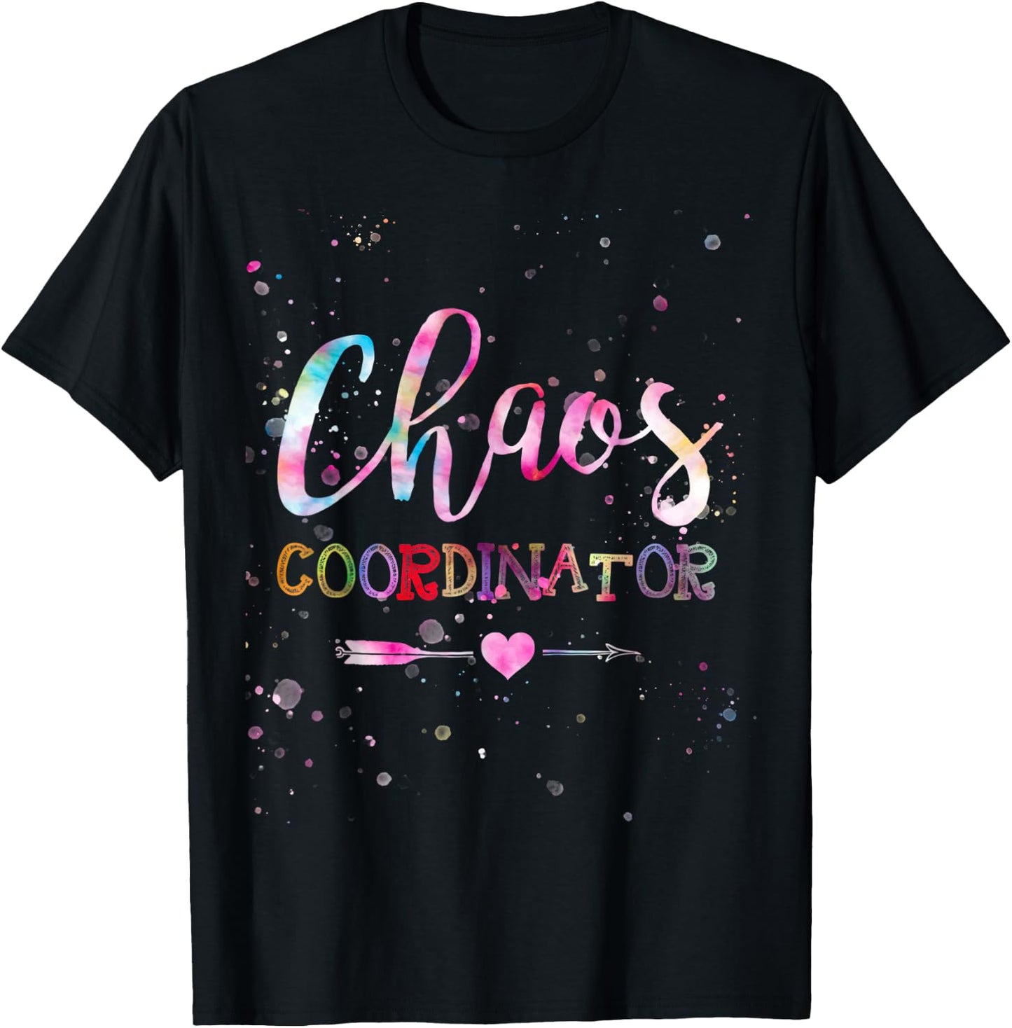 Chaos Coordinator Tie Dye T-Shirt - T-Shirt | Black