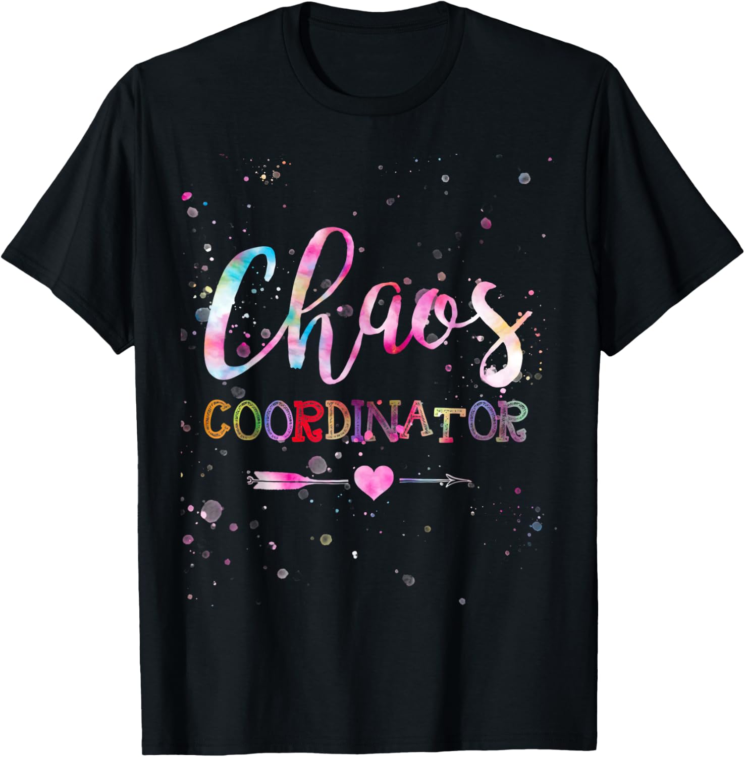 Chaos Coordinator Tie Dye T-Shirt - T-Shirt | Black
