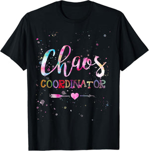 Chaos Coordinator Tie Dye T-Shirt - T-Shirt | Black