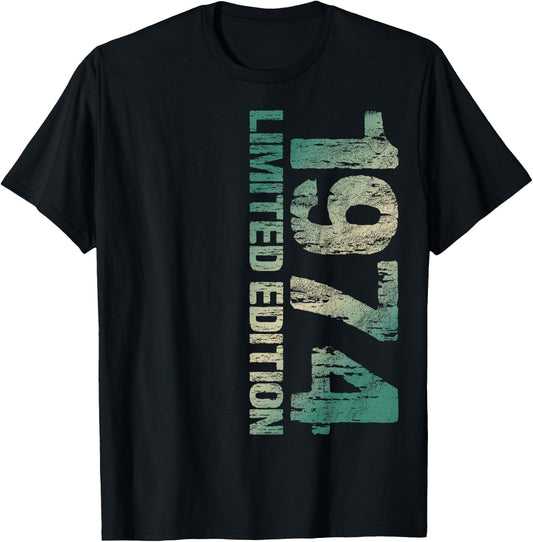 Age 51 Limited Edition 51th Birthday 1974 T-Shirt - T-Shirt | Black